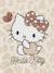 HELLO KITTY® sweater met luipaardprint voor meisjes ecru - vertbaudet enfant 