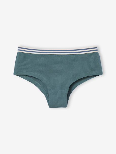 Set van 5 effen shorty's voor meisjes JONEN ecru - vertbaudet enfant 