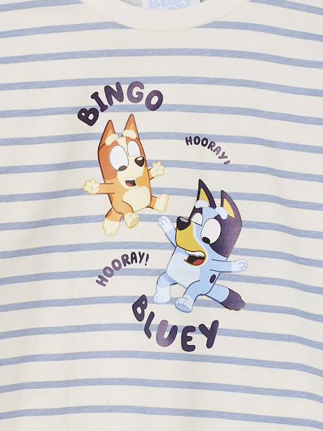 BLUEY® unisex t-shirt met lange mouwen blauw, gestreept - vertbaudet enfant 