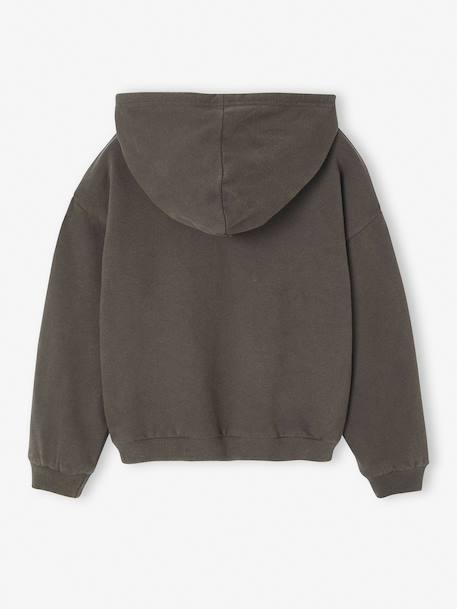 Sweater voor meisjes met capuchon The Rolling Stones® antraciet - vertbaudet enfant 