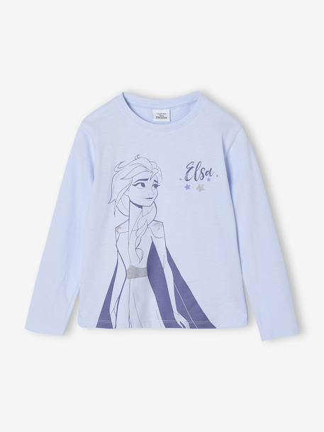 T-shirt met lange mouwen voor meisjes Disney® REINE DES NEIGES hemelsblauw - vertbaudet enfant 