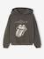 Sweater voor meisjes met capuchon The Rolling Stones® antraciet - vertbaudet enfant 