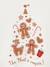 Kerst pyjama set voor meisjes rood - vertbaudet enfant 