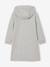 Meisjesjurk van sweatstof met capuchon en mooie details antraciet+gemêleerd grijs+groen+marineblauw - vertbaudet enfant 