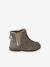 Elastische leren laarsjes voor meisjesbaby's beige, bedrukt+bordeauxrood+CAMEL+marineblauw+zwart - vertbaudet enfant 