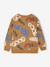 Jongensshirt in sweaterlook met print ecru+gemêleerd wit+pecannoot - vertbaudet enfant 