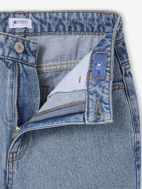 Losse jeans voor meisjes JONEN denimgrijs+donkerblauw+middenblauw - vertbaudet enfant 