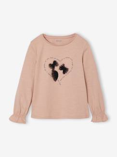 -Romantisch meisjesshirt met decoratief motief 