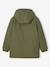 Parka met capuchon en sherpavoering voor jongens kaki+zwart - vertbaudet enfant 