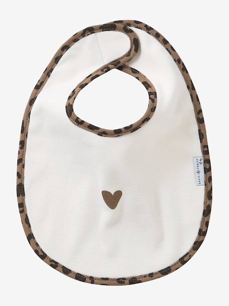 Weekplanner van ENVIE DE FRAISE slabbetjes met luipaardprint, personaliseerbaar beige - vertbaudet enfant 