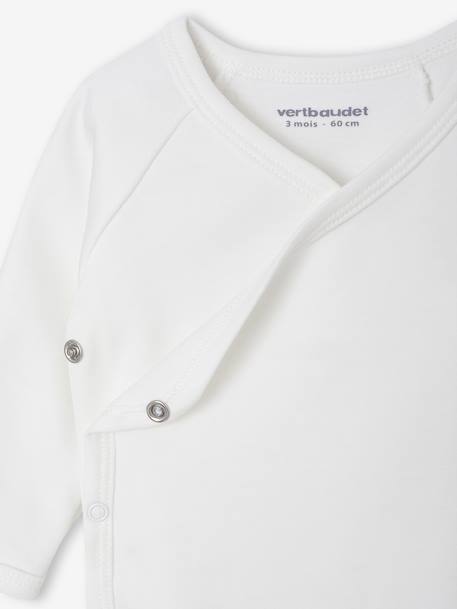 Babypakje 3-delige set in effen tricot vestje + babyslaappakje + body rozen - vertbaudet enfant 