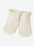 Babypakje 4-delige set in effen tricot vestje + broek + sloffen + body ecru - vertbaudet enfant 
