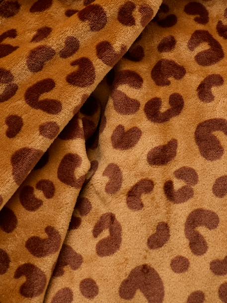 Plaid met mouwen en capuchon Luipaard beige, bedrukt - vertbaudet enfant 