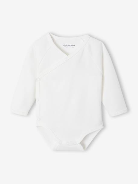 Babypakje 3-delige set in effen tricot vestje + babyslaappakje + body rozen - vertbaudet enfant 