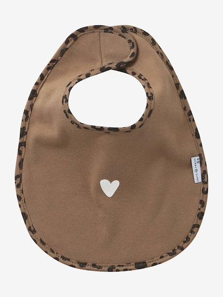 Weekplanner van ENVIE DE FRAISE slabbetjes met luipaardprint, personaliseerbaar beige - vertbaudet enfant 