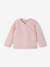 Babypakje 3-delige set in effen tricot vestje + babyslaappakje + body rozen - vertbaudet enfant 