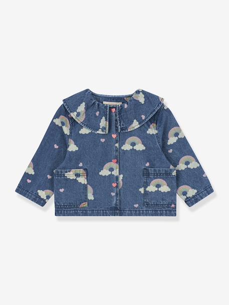 Jeans overhemd Magot KONGES SLOJD jeansblauw - vertbaudet enfant 