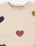 Lou sweater met hartmotieven KONGES SLOJD beige - vertbaudet enfant 
