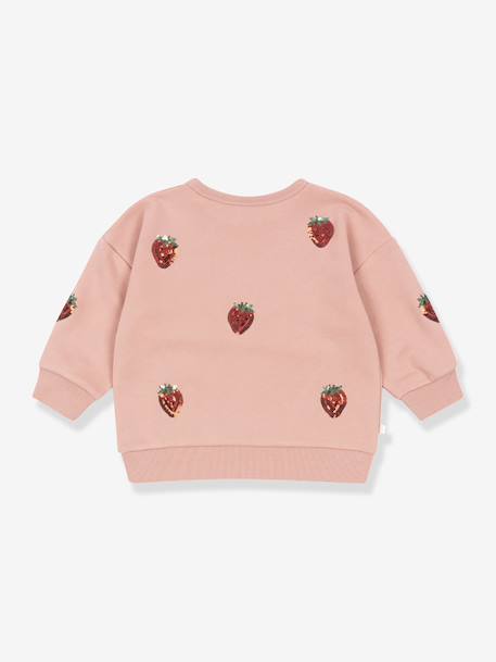 Lou sweater met motieven in pailletten KONGES SLOJD rozen - vertbaudet enfant 