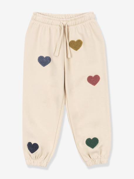 Broek van velours met hartjesmotieven KONGES SLOJD beige - vertbaudet enfant 