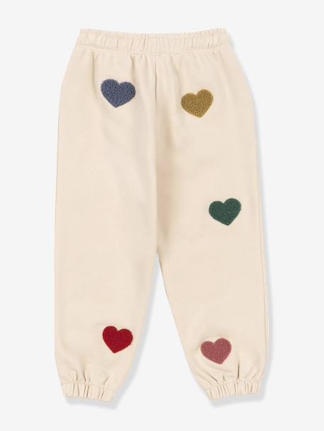 Broek van velours met hartjesmotieven KONGES SLOJD beige - vertbaudet enfant 