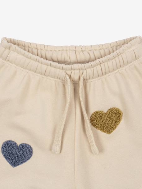 Broek van velours met hartjesmotieven KONGES SLOJD beige - vertbaudet enfant 