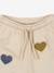 Broek van velours met hartjesmotieven KONGES SLOJD beige - vertbaudet enfant 