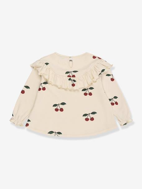 Blouse met ruches voor meisjes met glitterdetails KONGES SLOJD beige - vertbaudet enfant 