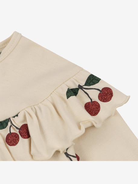 Blouse met ruches voor meisjes met glitterdetails KONGES SLOJD beige - vertbaudet enfant 