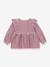 Blouse met ruches voor meisjes met ruitjesmotieven KONGES SLOJD rood - vertbaudet enfant 