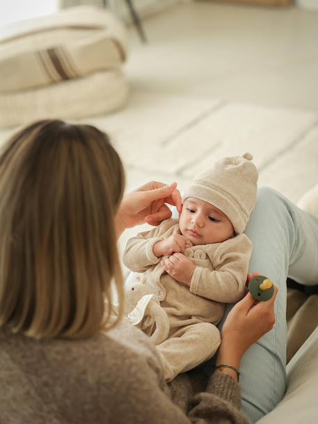 Gepersonaliseerde ENVIE DE FRAISE babypakje voor jongens en meisjes gemêleerd beige - vertbaudet enfant 