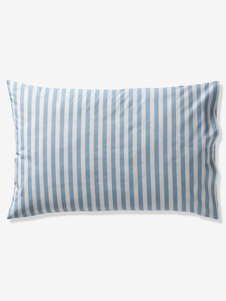 Bedset dekbedovertrek + kussensloop voor kinderen PÔLE NORD, met gerecycled katoen oceaanblauw - vertbaudet enfant 