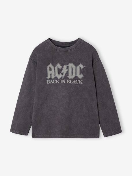 T-shirt met lange mouwen AC DC® jongen antraciet - vertbaudet enfant 