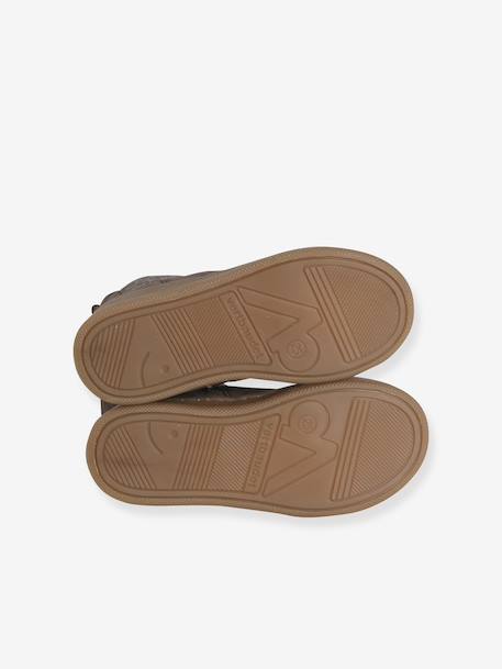 Leren meisjeslaarzen beige+brons+bruin+groen+kameel+marineblauw+oudroze - vertbaudet enfant 