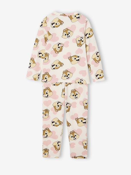 Pyjama voor meisjes DISNEY ANIMALS® Tic & Tac ecru - vertbaudet enfant 