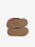 Babyslofjes van zacht leer met antislip beige+blauw+bruin+chocoladebruin+felblauw+groen+oceaanblauw+okergeel+saliegroen+veel beige+veel bruin+veel groen - vertbaudet enfant 