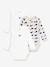 Set van 3 overslag body's met lange mouwen en print baby PETIT BATEAU wit - vertbaudet enfant 
