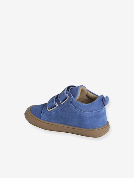 Babyslofjes van zacht leer met antislip beige+blauw+bruin+chocoladebruin+felblauw+groen+oceaanblauw+okergeel+saliegroen+veel beige+veel bruin+veel groen - vertbaudet enfant 