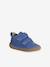 Babyslofjes van zacht leer met antislip beige+blauw+bruin+chocoladebruin+felblauw+groen+oceaanblauw+okergeel+saliegroen+veel beige+veel bruin+veel groen - vertbaudet enfant 