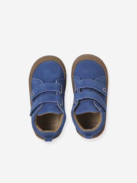 Babyslofjes van zacht leer met antislip beige+blauw+bruin+chocoladebruin+felblauw+groen+oceaanblauw+okergeel+saliegroen+veel beige+veel bruin+veel groen - vertbaudet enfant 
