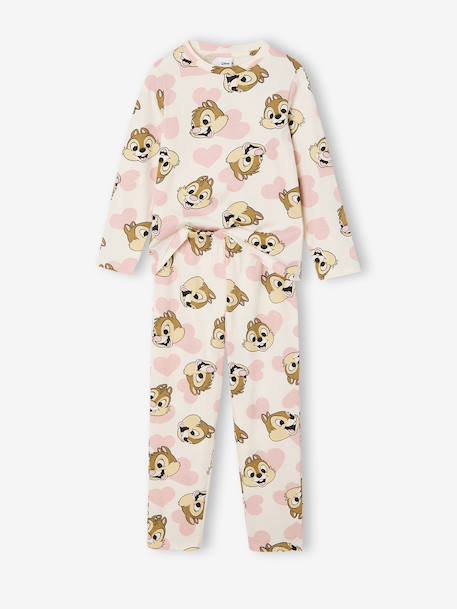 Pyjama voor meisjes DISNEY ANIMALS® Tic & Tac ecru - vertbaudet enfant 