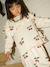Blouse met ruches voor meisjes met glitterdetails KONGES SLOJD beige - vertbaudet enfant 
