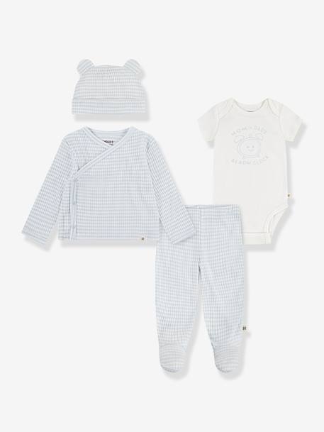 Babyset 4-delig blauw - vertbaudet enfant 