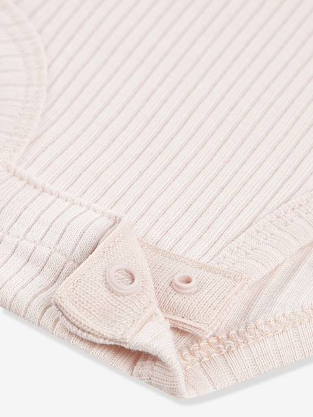 Set van 3 body's met korte mouwen beige - vertbaudet enfant 