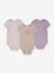 Set van 3 body's met korte mouwen beige - vertbaudet enfant 