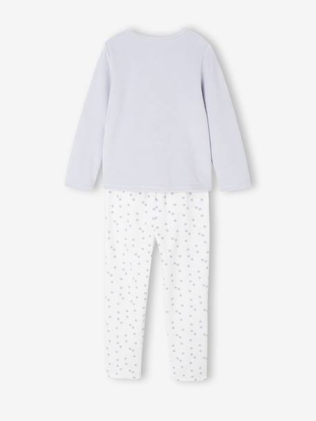 Pyjama  fluweel / velours  voor meisjes Konijn hemelsblauw - vertbaudet enfant 