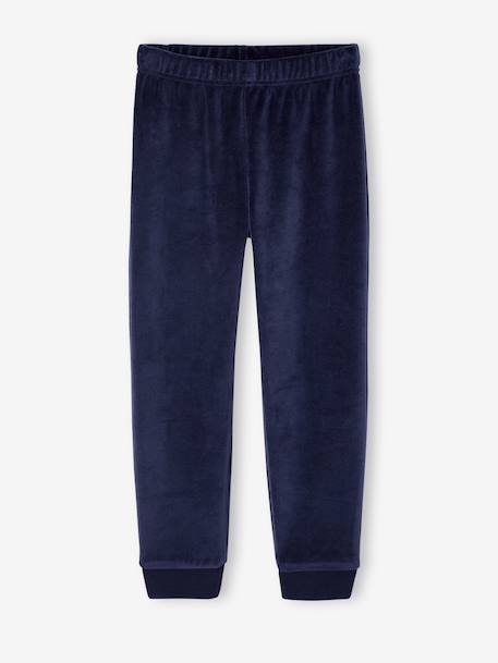 Set van 2 jongenspyjama's fluweel/velours Pooldieren hemelsblauw - vertbaudet enfant 