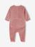 Set van 3 fluwelen babyslaappakjes BASICS cappuccino+rozen - vertbaudet enfant 
