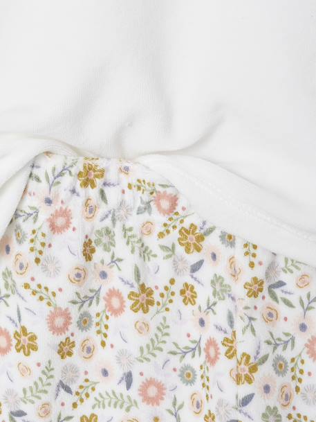 Set van 2 pyjama's fluweel / velours Eenhoorn meisje ecru - vertbaudet enfant 
