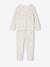 Set van 2 pyjama's fluweel / velours Eenhoorn meisje ecru - vertbaudet enfant 